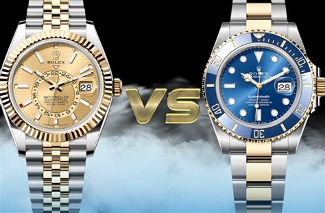 rolex submariner vs skydweller